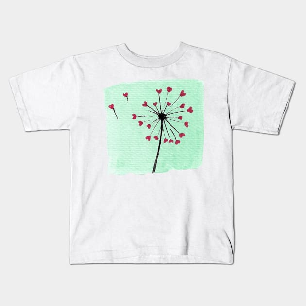 The seeds of love fly Kids T-Shirt by Fradema